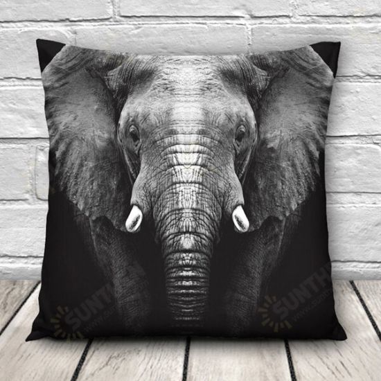 3D Animal Patterns Throw Pillow Case Sofa Office Car Cushion Cover Home Decor