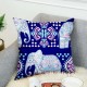 3D Bohemian Style Elephant Double-sided Printing Cushion Cover Linen Cotton Throw Pillow Case Home Office Sofa