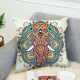 3D Bohemian Style Elephant Double-sided Printing Cushion Cover Linen Cotton Throw Pillow Case Home Office Sofa