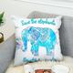 3D Bohemian Style Elephant Double-sided Printing Cushion Cover Linen Cotton Throw Pillow Case Home Office Sofa