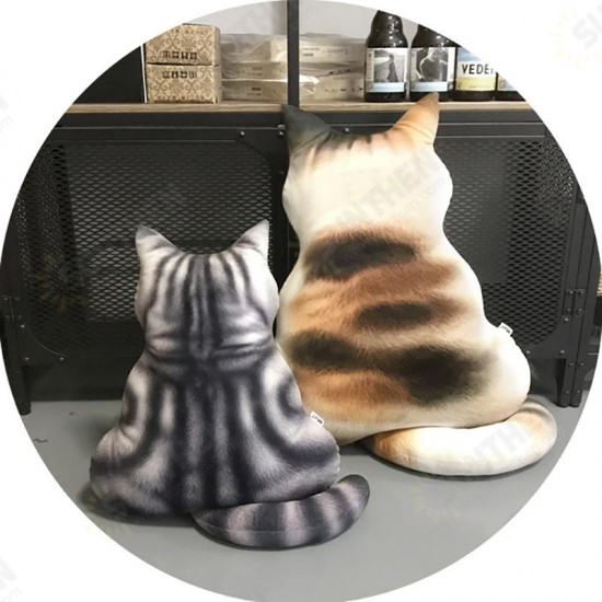 3D Cat Cushion Plush Toys Dolls Stuffed Animal Pillow Home Decorative Creative Birthday Gift Pillow