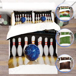 3D Printed Football Basketball Bowling GA Bedding Set Bedlinen Duvet Cover Pillowcases for Bedding Set 3D Printed Football Basketball Bowling GA Bedding Set Bedlinen Duvet Cover Pillowcases for Bedding Set