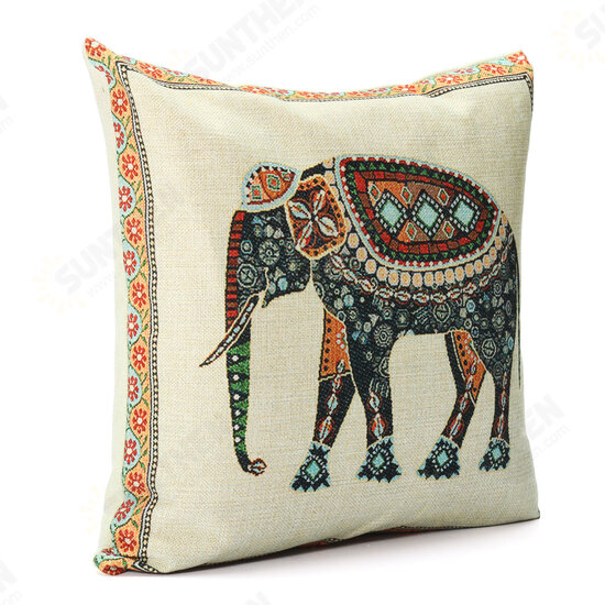 42x42CM National Elephant Wear-reisitant Pillowcase Moisture-proof Breathable Antifungal Pillow Case