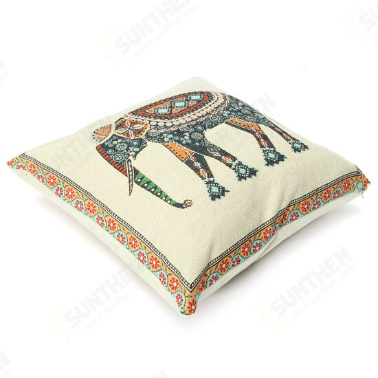 42x42CM National Elephant Wear-reisitant Pillowcase Moisture-proof Breathable Antifungal Pillow Case