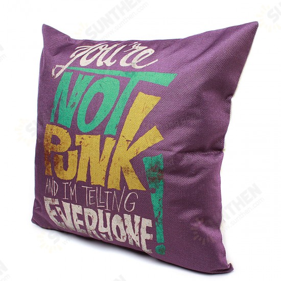 44x44cm Purple Linen Pillow Case Throw Cushion Cover Home Decor 44x44cm Purple Linen Pillow Case Throw Cushion Cover Home Decor