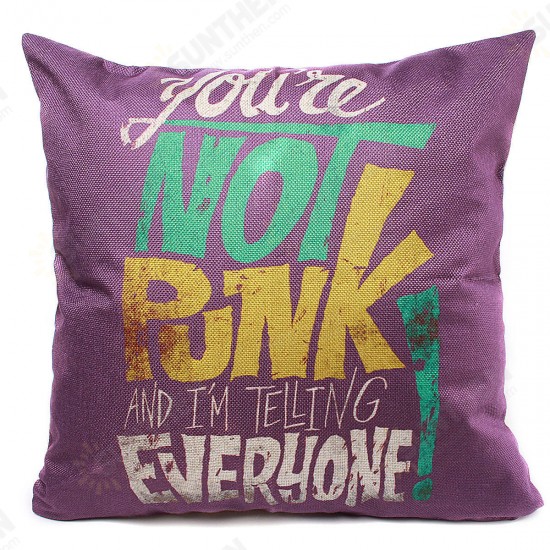 44x44cm Purple Linen Pillow Case Throw Cushion Cover Home Decor 44x44cm Purple Linen Pillow Case Throw Cushion Cover Home Decor