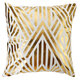 45 x 45cm Cushion Gold Leaves Geometric Pattern Pillow Cover Square Decorative Pillowcases For Decor Sofa Chair