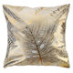 45 x 45cm Cushion Gold Leaves Geometric Pattern Pillow Cover Square Decorative Pillowcases For Decor Sofa Chair