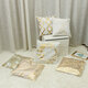 45 x 45cm Cushion Gold Leaves Geometric Pattern Pillow Cover Square Decorative Pillowcases For Decor Sofa Chair