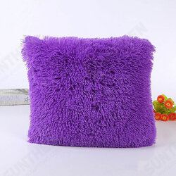 45 x 45cm Soft Plush Square Pillow Case Sofa Waist Throw Cushion Cover Home Decoration 45 x 45cm Soft Plush Square Pillow Case Sofa Waist Throw Cushion Cover Home Decoration
