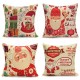 45X45cm Christmas Santa Claus Snowmen Gift Fashion Cotton Linen Pillow Case Home Decor