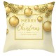 45x45cm Christmas Cushion Cover Golden Christmas Tree Snow Elf Cushion Covers Festival Decorative Pillowcase Pillow Covers