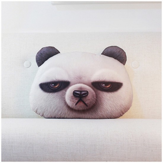 49x34cm Creative PP Cotton 3D Bear Rabbit Cushion Animal Head Pillow Birthday Gift Trick Toys