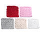 50 x 50cm Handmade Knitted Blanket Cotton Soft Washable Lint-free Throw Multicolored Thick Thread Blankets