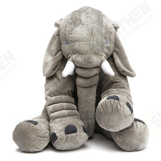 50x45cm Grey Large Elephant Plush Stuffed Pillows Cushion Gift Bedding Decor Back Cushions