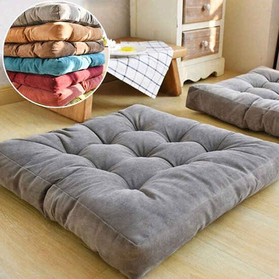 55x55cm Square Cotton Purity Color Soft Pillow Sofa Chairs Seat Cushion Seat Dining Chair Pads Cushion for Home Decor