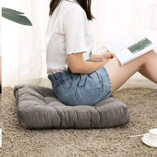 55x55cm Square Cotton Purity Color Soft Pillow Sofa Chairs Seat Cushion Seat Dining Chair Pads Cushion for Home Decor