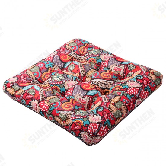 55x55x10cm Square Tatami Cushion Cotton Linen Floor Pillow Chair Seat Pad Mat