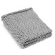 80x100CM Handmade Polyester Fiber Knitted Blanket Pure Air Conditioning Bulky Knitting Throw Blankets Office Nap Blanket Home Office Solid Color Sheet