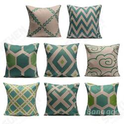 Blue Variety Style Cotton Linen Pillow Cases Sofa Waist Throw Cushion Cover Blue Variety Style Cotton Linen Pillow Cases Sofa Waist Throw Cushion Cover