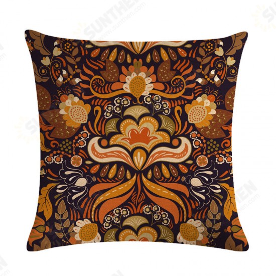 Bohemian Pillowcase Creative Printed Linen Cotton Cushion Cover Home Sofa Decor Throw Pillow Cover