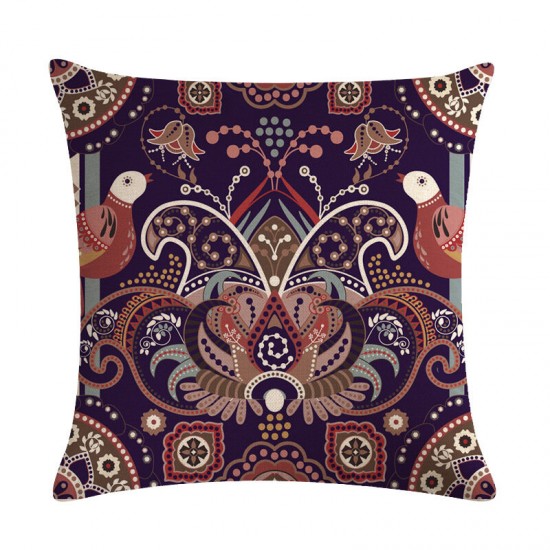 Bohemian Pillowcase Creative Printed Linen Cotton Cushion Cover Home Sofa Decor Throw Pillow Cover
