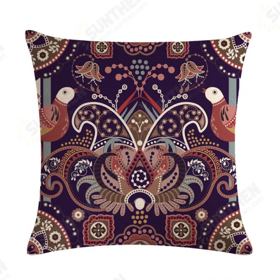 Bohemian Pillowcase Creative Printed Linen Cotton Cushion Cover Home Sofa Decor Throw Pillow Cover