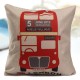 British Style Printed Pillows Cases Home Bedroom Sofa Decor Cushion Cover