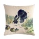 Chinese Watercolor Rabbit Printing Linen Cotton Throw Pillow Cover Home Sofa Office Seat Pillow Case