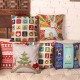 Christmas Cartoon Printed Pillow Cases Home Sofa Square Cushion Cover