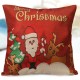 Christmas Letters Santa Claus Pillow Case Square Cushion Cover Home Sofa Office Decor