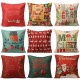 Christmas Letters Santa Claus Pillow Case Square Cushion Cover Home Sofa Office Decor