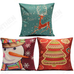 Christmas Series Linen Cotton Throw Pillow Case Sofa Car Cushion Cover Home Decoration Christmas Series Linen Cotton Throw Pillow Case Sofa Car Cushion Cover Home Decoration