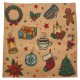 Christmas Tree Socks Cartoon Printed Pillow Cases Home Sofa Square Cushion Cover