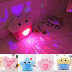 Colorful Plush LED Music Projection Star Cake Heart Shape Throw Pillow Home Sofa Decor Valentine Gift Colorful Plush LED Music Projection Star Cake Heart Shape Throw Pillow Home Sofa Decor Valentine Gift