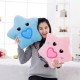 Colorful Plush LED Music Projection Star Cake Heart Shape Throw Pillow Home Sofa Decor Valentine Gift