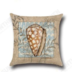 Conch Seahorse Seashell Cushion Cover 45*45cm Cotton Linen Wedding Decor Throw Pillow Case Conch Seahorse Seashell Cushion Cover 45*45cm Cotton Linen Wedding Decor Throw Pillow Case