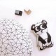 Cool Cute Robot Panda Brown Bear Throw Pillow Sofa Bed Car Office Cotton Cloth Cushion Home Decor