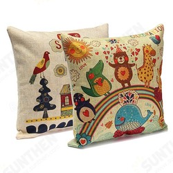 Cute Animal Print Pillow Case Chair Office Car Pillowcase Cute Animal Print Pillow Case Chair Office Car Pillowcase