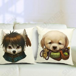 Cute Cartoon Dog Pillow Case Home Offcie Car Cushion Cover Cute Cartoon Dog Pillow Case Home Offcie Car Cushion Cover