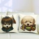 Cute Cartoon Dog Pillow Case Home Offcie Car Cushion Cover