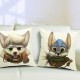 Cute Cartoon Dog Pillow Case Home Offcie Car Cushion Cover