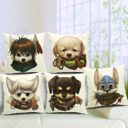 Cute Cartoon Dog Pillow Case Home Offcie Car Cushion Cover Cute Cartoon Dog Pillow Case Home Offcie Car Cushion Cover