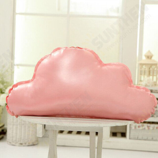 Cute Glitter Star Heart Moon Cloud Shape Throw Pillow PU Sofa Bed Car Office Cushion