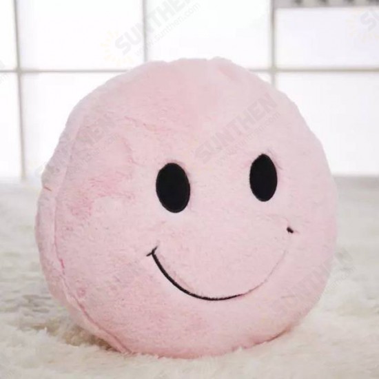 Cute Smiling Expression Plush Throw Pillow Soft Sofa Car Office Cushion Home Decor Gift