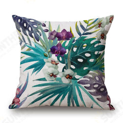 Decorative Throw Pillow Case Fashion Cotton Linen Tropical plant Flowers Grass Cushion Cover Decorative Throw Pillow Case Fashion Cotton Linen Tropical plant Flowers Grass Cushion Cover