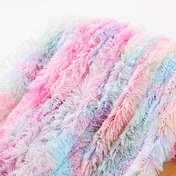 Double Sided Plush Tie-Dyed Blanket Sofa Cover Blanket Lunch Break Blanket