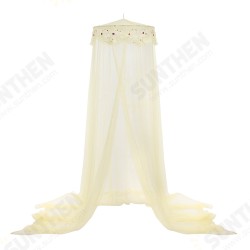 Elegant Lace Bed Mosquito Netting Mesh Canopy Princess Round Dome Bedding Net Elegant Lace Bed Mosquito Netting Mesh Canopy Princess Round Dome Bedding Net
