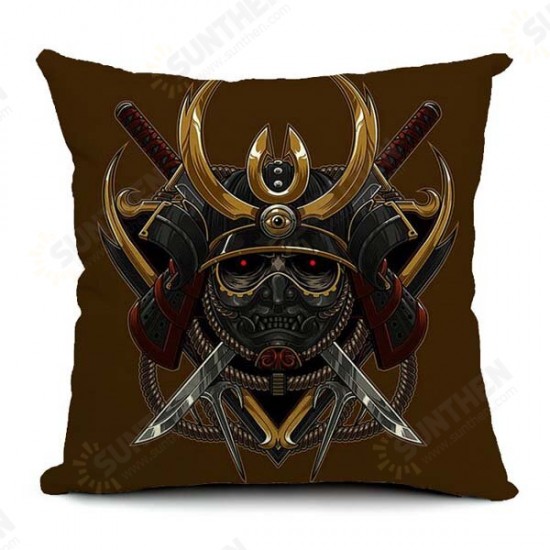 Halloween Gothic Cotton Linen Pillow Case Home Office Car Cushion Pillowcase