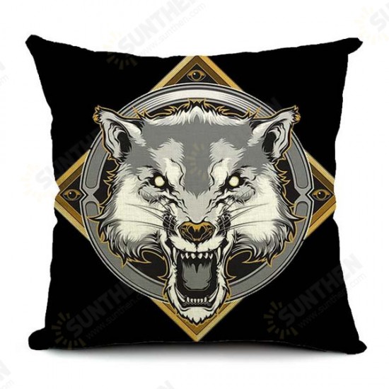 Halloween Gothic Cotton Linen Pillow Case Home Office Car Cushion Pillowcase